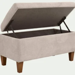 Pouf & Repose-Pieds*alinea Pouf en tissu avec coffre - roucas Beige