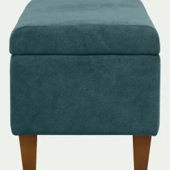 Pouf & Repose-Pieds*alinea Pouf en tissu avec coffre - figuerolles Bleu