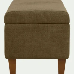 Pouf & Repose-Pieds*alinea Pouf en tissu avec coffre - cèdre Vert