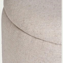 Pouf & Repose-Pieds*alinea Pouf en tissu avec coffre de rangement - roucas H43cm Beige
