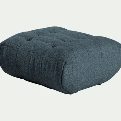 Pouf & Repose-Pieds|Canapé Modulable*alinea Pouf en tissu bouclette - Bleu