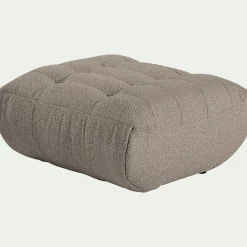 Pouf & Repose-Pieds|Canapé Modulable*alinea Pouf en tissu bouclette - clair Gris