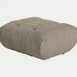 Pouf & Repose-Pieds|Canapé Modulable*alinea Pouf en tissu bouclette - clair Gris