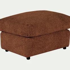 Pouf & Repose-Pieds*alinea Pouf en tissu chenille - Brun rustrel