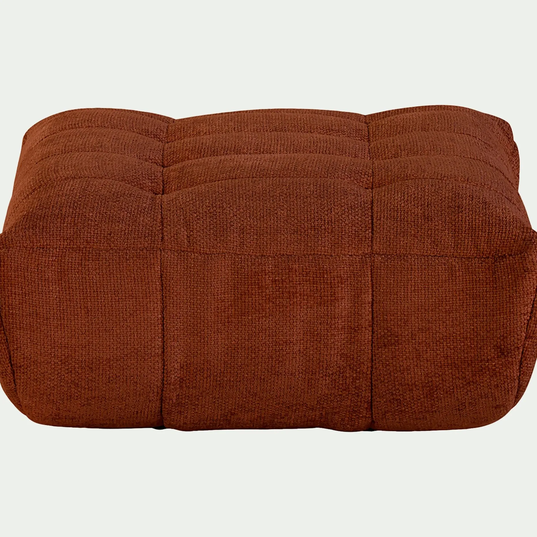 Pouf & Repose-Pieds*alinea Pouf en tissu chenille - Brun rustrel
