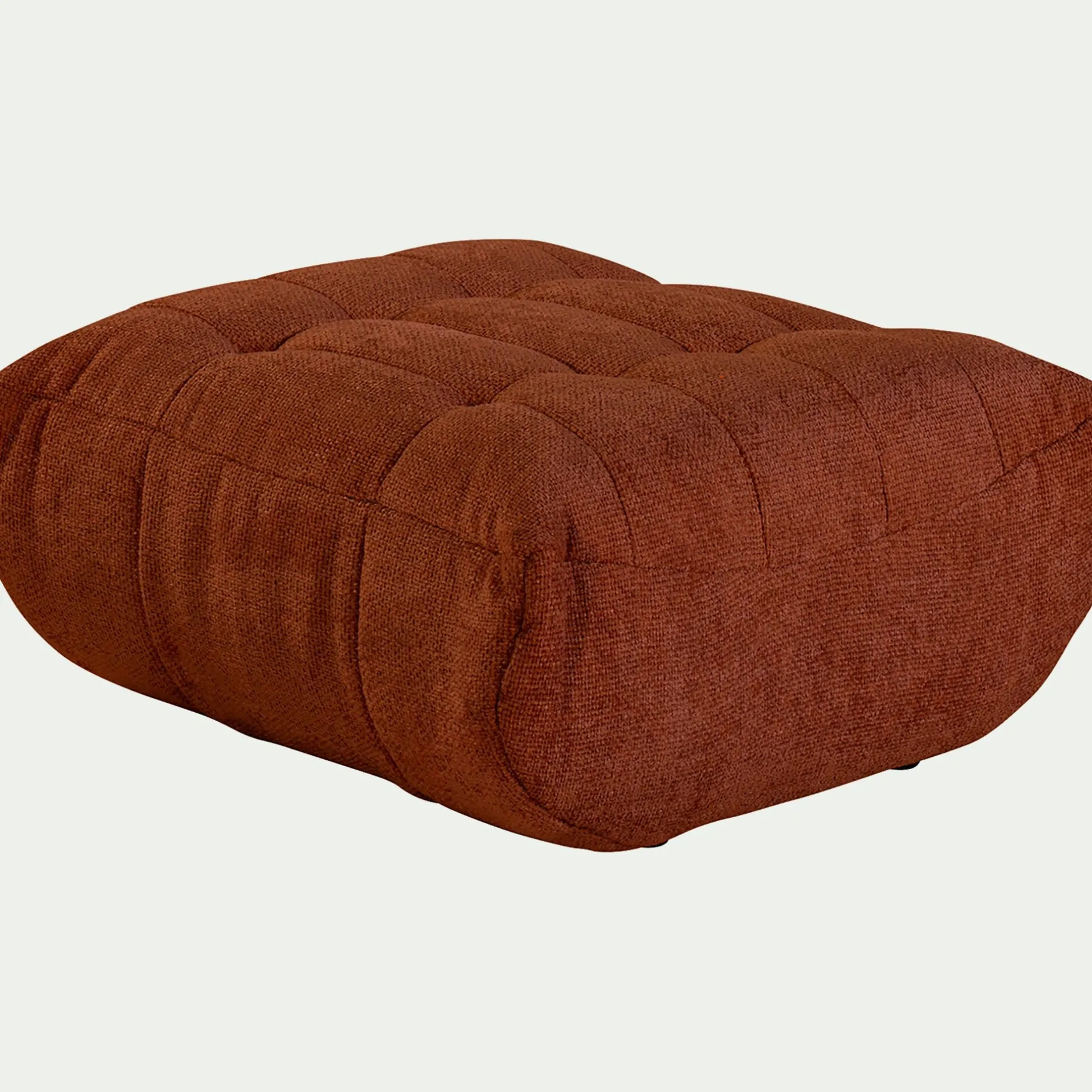 Pouf & Repose-Pieds*alinea Pouf en tissu chenille - Brun rustrel