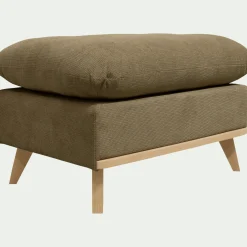 Pouf & Repose-Pieds*alinea Pouf en tissu crown - Vert cèdre