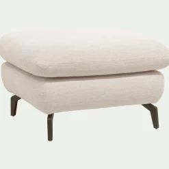 Pouf & Repose-Pieds*alinea Pouf en tissu doux tramé - roucas Beige
