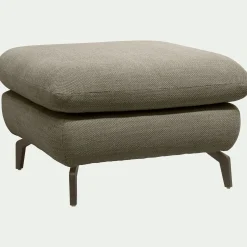 Pouf & Repose-Pieds*alinea Pouf en tissu doux tramé - garrigue Vert