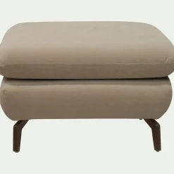 Pouf & Repose-Pieds*alinea Pouf en tissu doux tramé - Beige