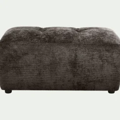 Pouf & Repose-Pieds*alinea Pouf en tissu Eden - Marron