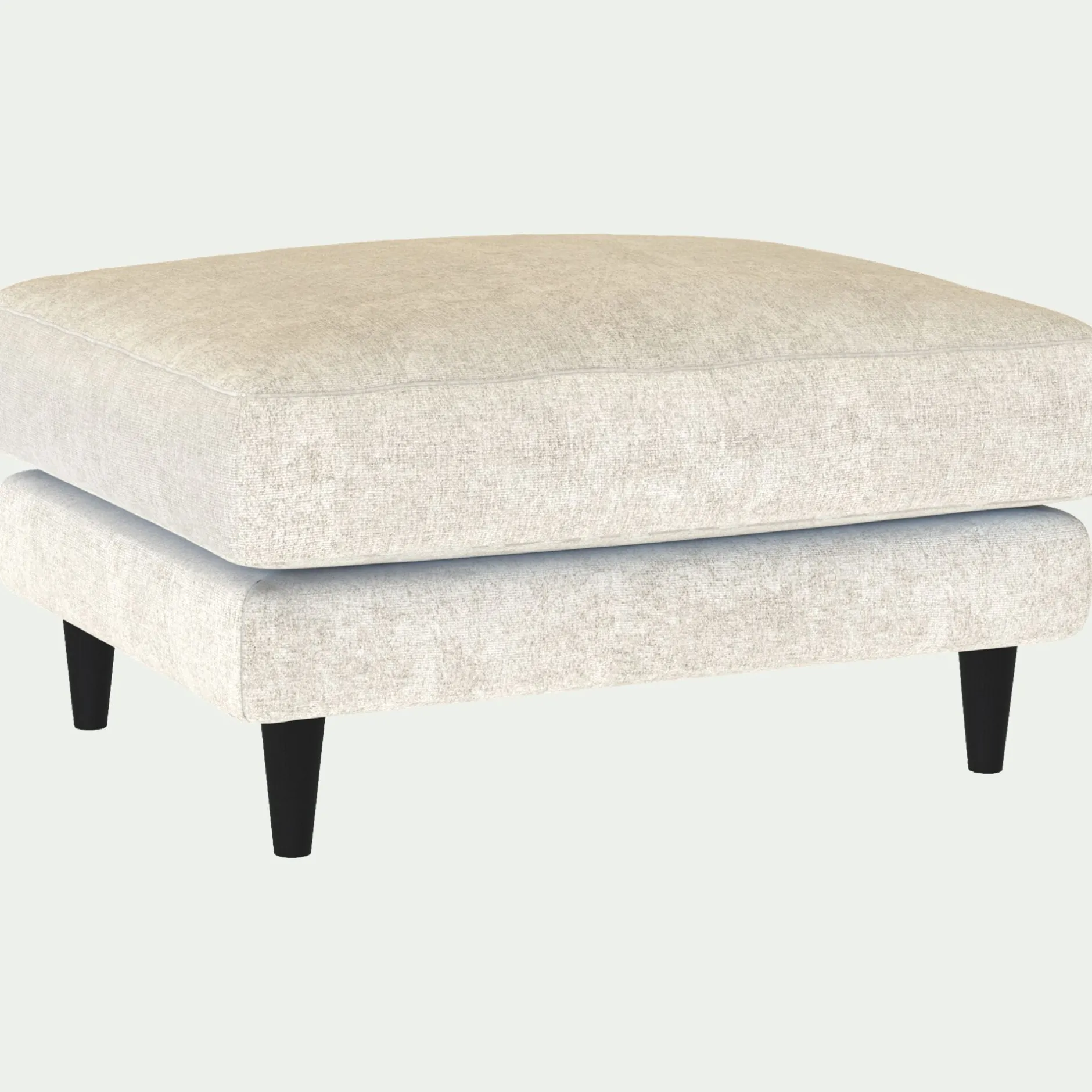Pouf & Repose-Pieds*alinea Pouf en tissu genesis - ventoux Blanc
