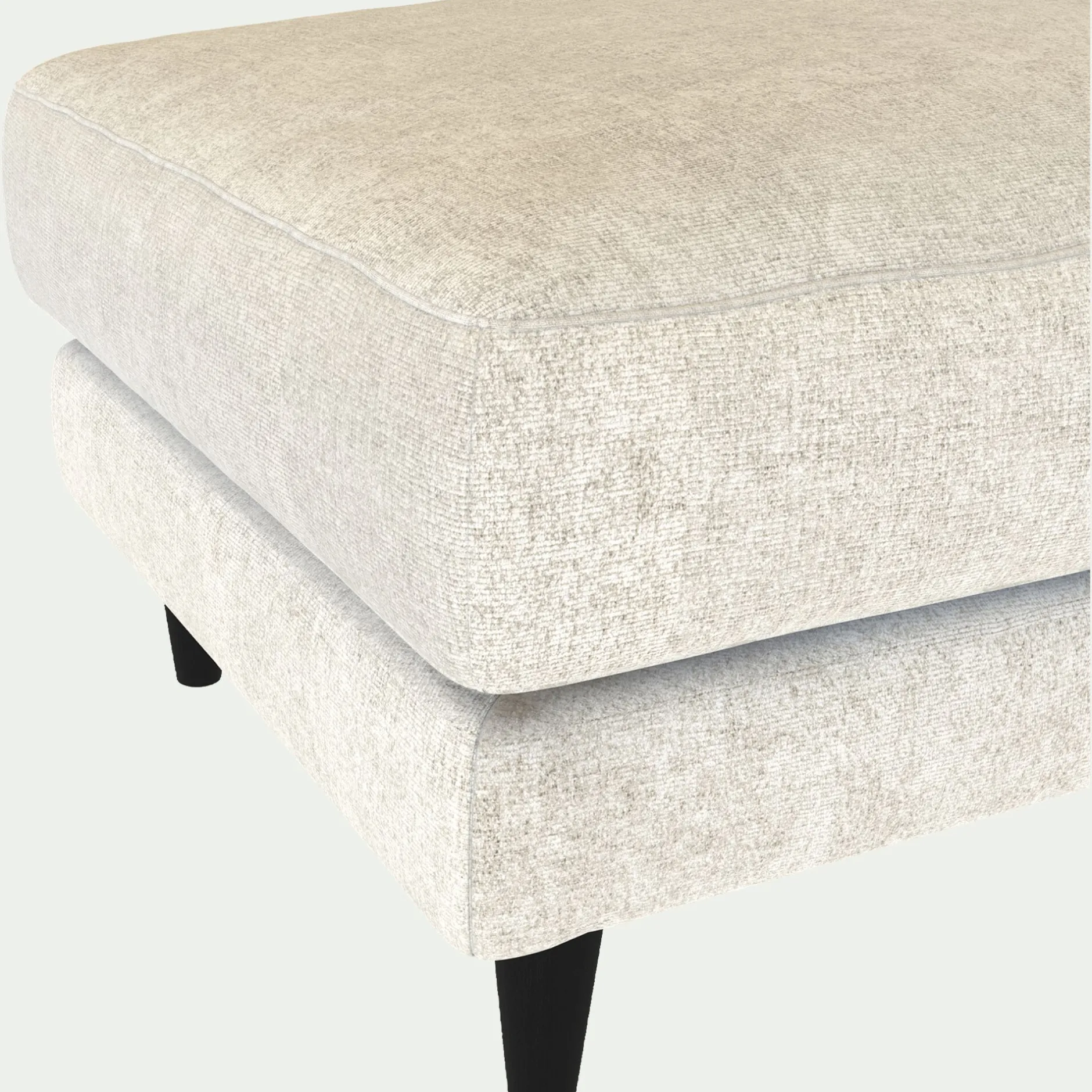 Pouf & Repose-Pieds*alinea Pouf en tissu genesis - ventoux Blanc