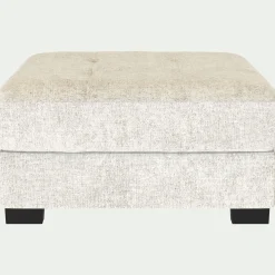 Pouf & Repose-Pieds*alinea Pouf en tissu Genesis - ventoux Blanc