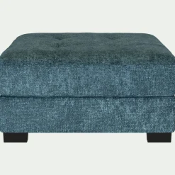 Pouf & Repose-Pieds*alinea Pouf en tissu Genesis avec coffre - figuerolles Bleu