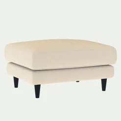 Pouf & Repose-Pieds*alinea Pouf en tissu joint - roucas Beige