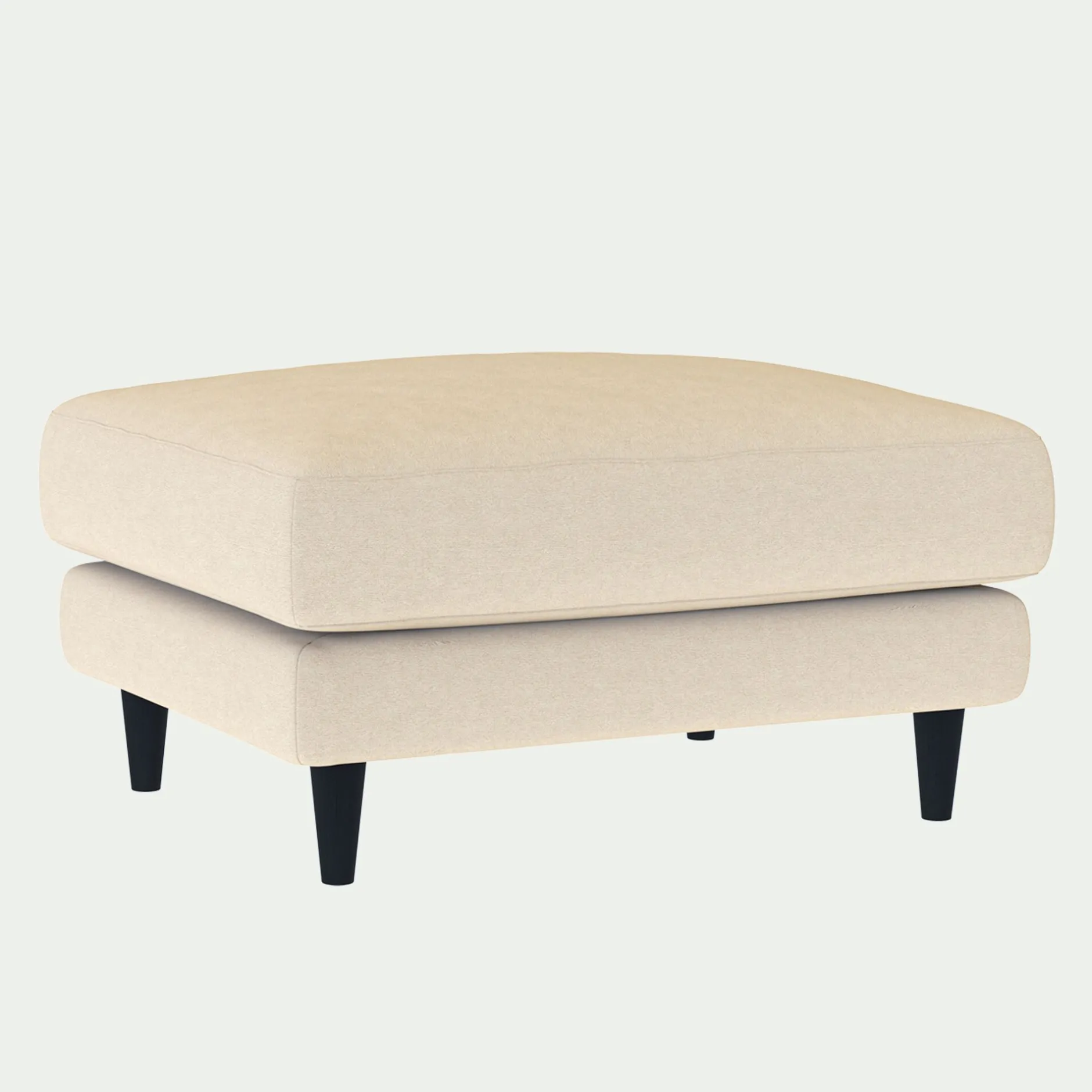 Pouf & Repose-Pieds*alinea Pouf en tissu joint - roucas Beige