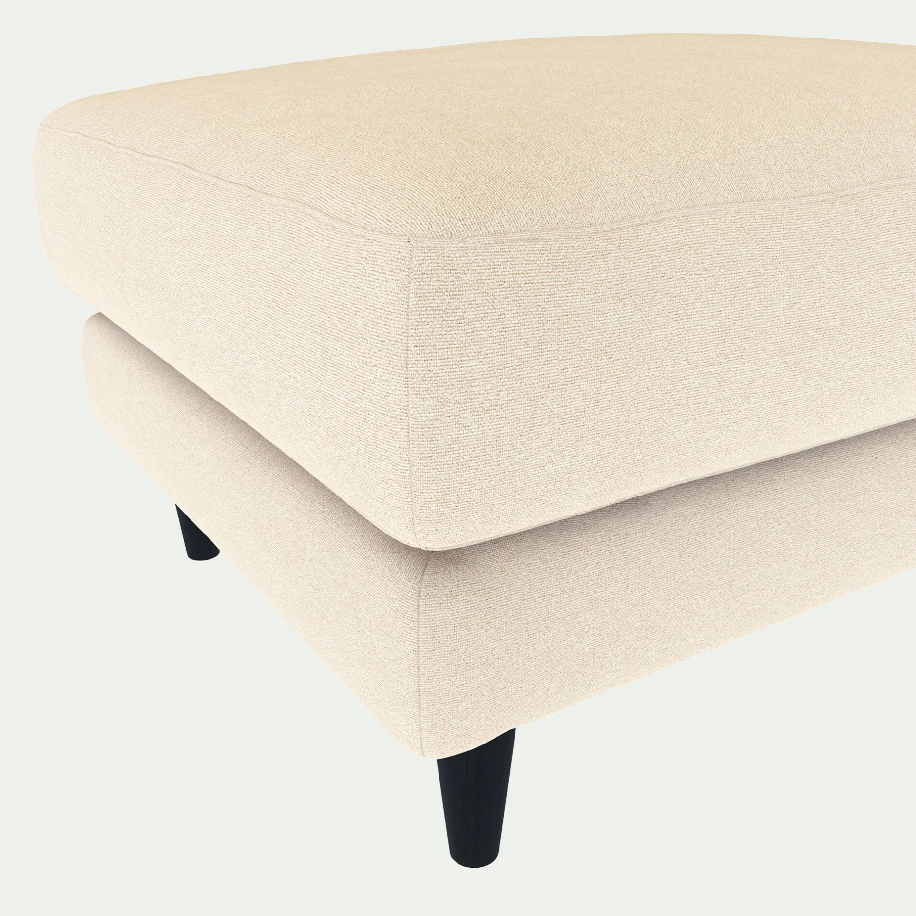 Pouf & Repose-Pieds*alinea Pouf en tissu joint - roucas Beige