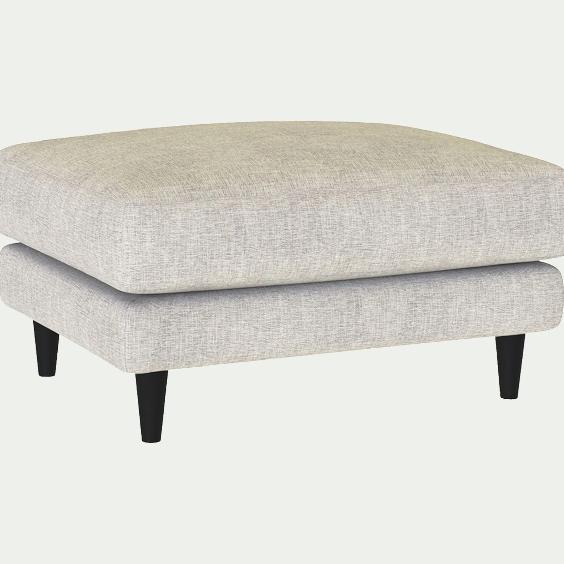 Pouf & Repose-Pieds*alinea Pouf en tissu monclar - Beige roucas