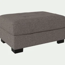 Pouf & Repose-Pieds*alinea Pouf en tissu Pop avec coffre - taupe Gris