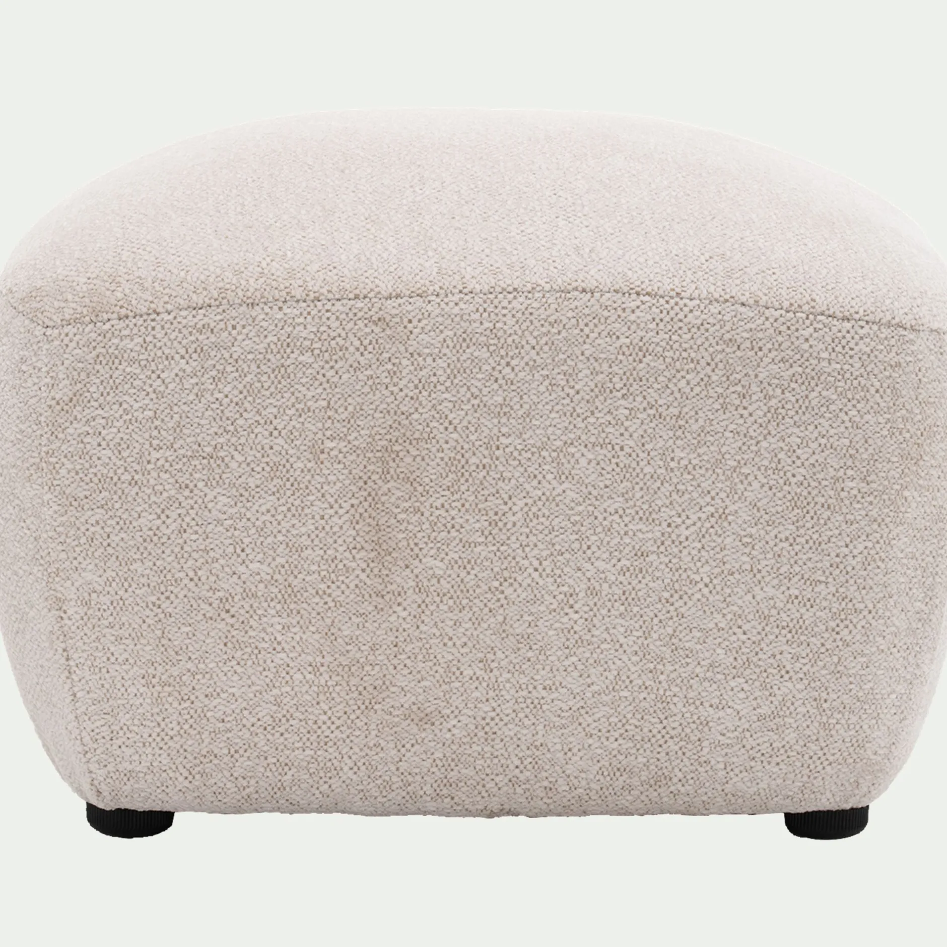 Pouf & Repose-Pieds*alinea Pouf en tissu Raven - écru Blanc