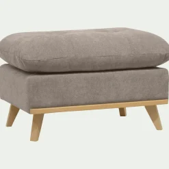 Pouf & Repose-Pieds*alinea Pouf en tissu storm - taupe Gris