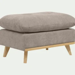 Pouf & Repose-Pieds*alinea Pouf en tissu storm - taupe Gris