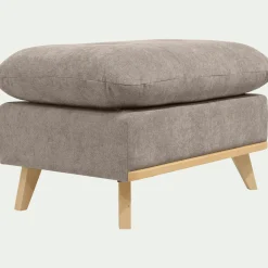 Pouf & Repose-Pieds*alinea Pouf en tissu storm - taupe Gris