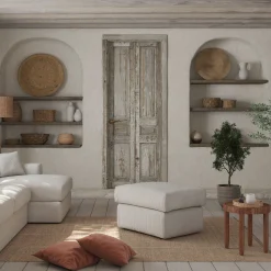 Pouf & Repose-Pieds*alinea Pouf en velours côtelé - borie Gris