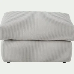 Pouf & Repose-Pieds*alinea Pouf en velours côtelé - borie Gris