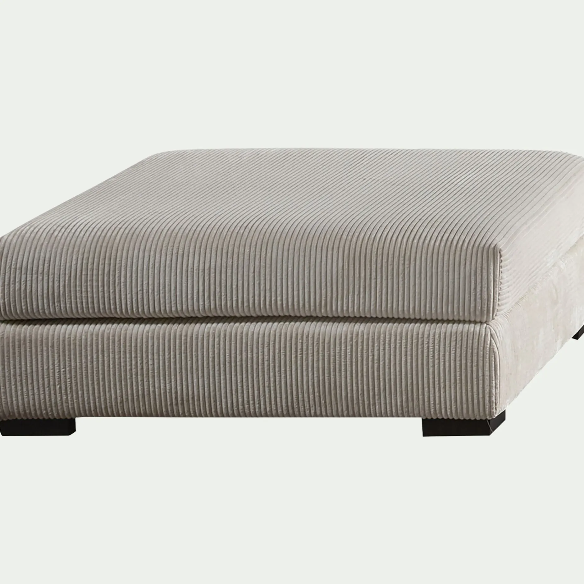 Pouf & Repose-Pieds*alinea Pouf en velours côtelé Azores - Beige