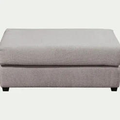 Pouf & Repose-Pieds*alinea Pouf rectangulaire en tissu Genesis - Gris