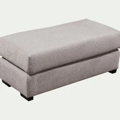 Pouf & Repose-Pieds*alinea Pouf rectangulaire en tissu Genesis - Gris