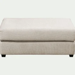 Pouf & Repose-Pieds*alinea Pouf rectangulaire en tissu Genesis - Beige