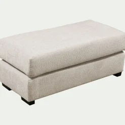 Pouf & Repose-Pieds*alinea Pouf rectangulaire en tissu Genesis - Beige