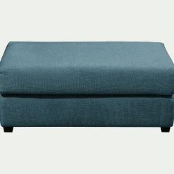Pouf & Repose-Pieds*alinea Pouf rectangulaire en tissu Genesis - Bleu