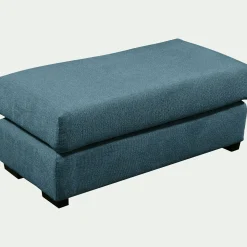 Pouf & Repose-Pieds*alinea Pouf rectangulaire en tissu Genesis - Bleu