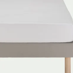 Protection Literie Enfant|Protection Literie Enfant*alinea Protège-matelas en coton recyclé 90x200 cm bonnet 25cm Blanc