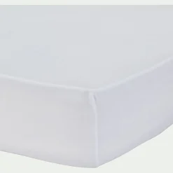 Protection Literie Enfant|Protection Literie Enfant*alinea Protège-matelas extensible 100% coton 140x200 cm bonnet 30cm Blanc