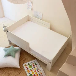 Protection Literie Enfant|Protection Literie Enfant*alinea Protège-matelas imperméable en coton recyclé 90x140cm bonnet 19cm Blanc