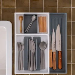 Aménagement Meuble Cuisine*alinea Range ustensiles en plastique - Gris