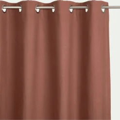 Rideau*alinea Rideau à œillets en coton 140x250cm - brun rhassoul Marron