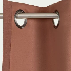 Rideau*alinea Rideau à œillets en coton 140x250cm - brun rhassoul Marron