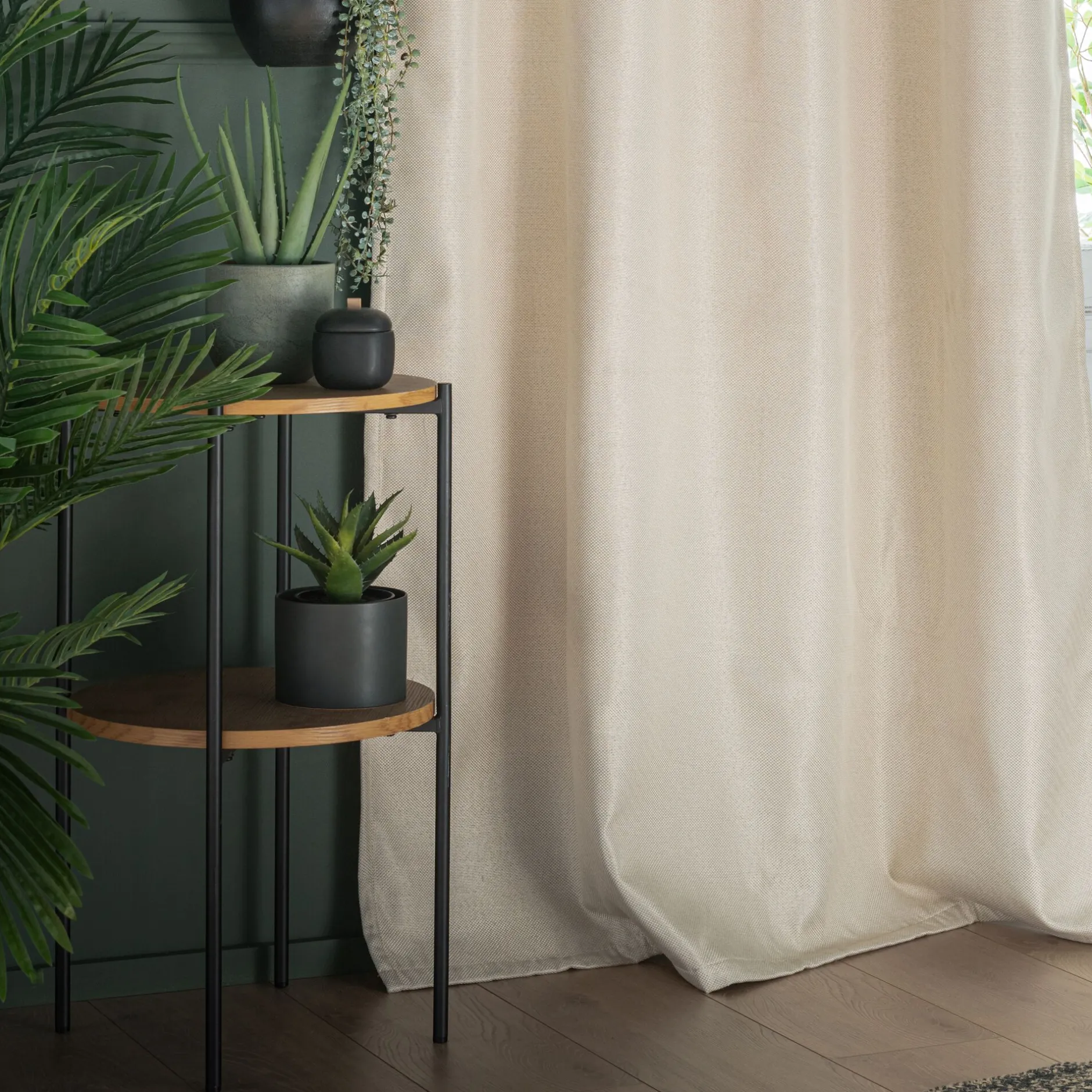 Rideau*alinea Rideau à œillets en polyester 135x300cm - roucas Beige