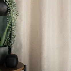 Rideau*alinea Rideau à œillets en polyester 135x300cm - roucas Beige