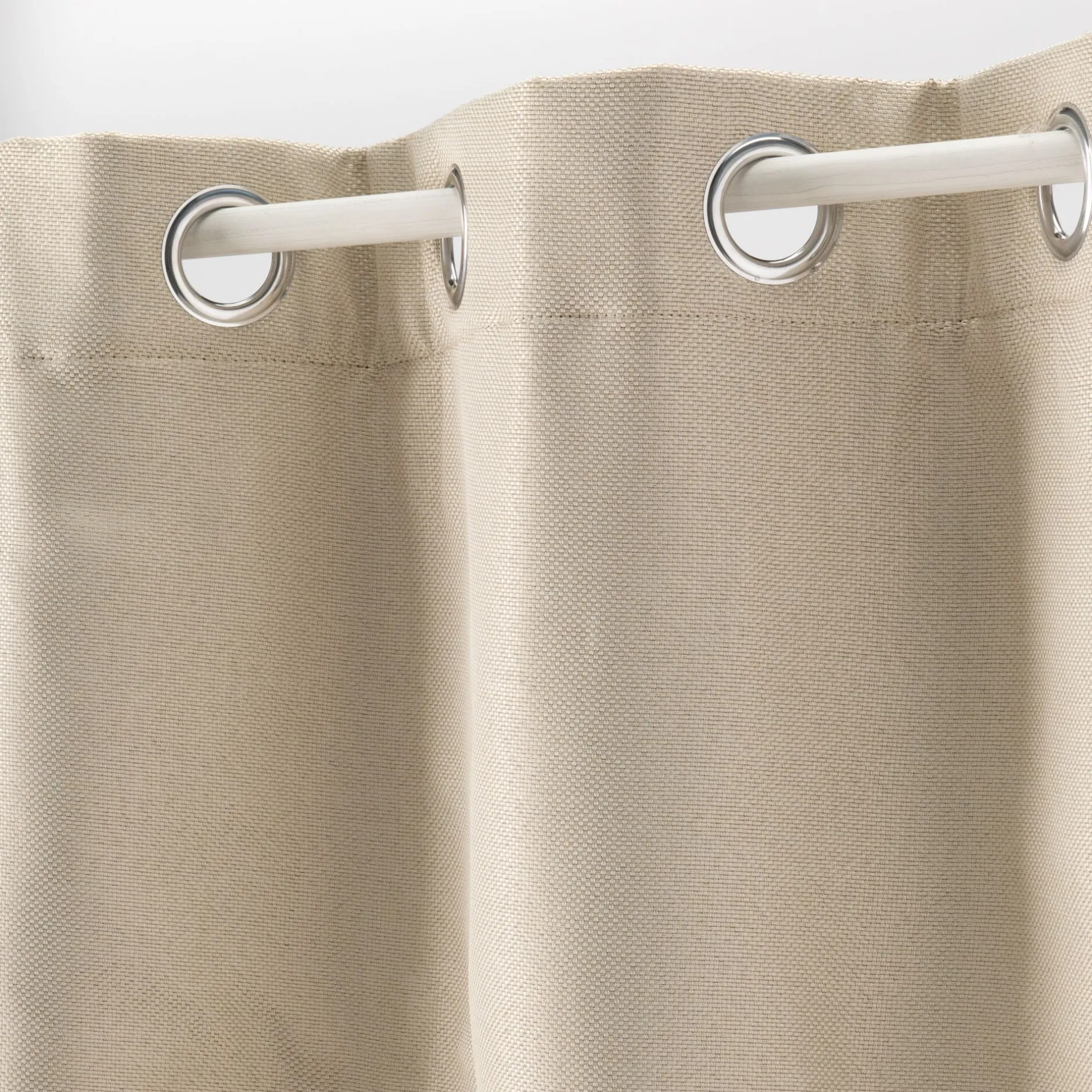 Rideau*alinea Rideau à œillets en polyester 135x300cm - roucas Beige