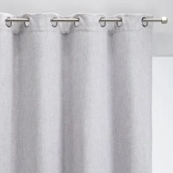Rideau*alinea Rideau à œillets en polyester 140x250cm - clair Gris