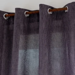 Rideau*alinea Rideau à œillets en polyester 140x250cm - anthracite Gris