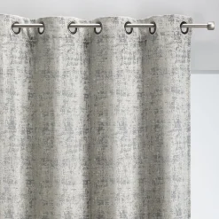 Rideau*alinea Rideau à œillets en velours de polyester dévoré 135x250cm - Gris
