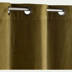 Rideau*alinea Rideau à œillets en velours 135x250cm - cèdre Vert